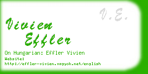 vivien effler business card